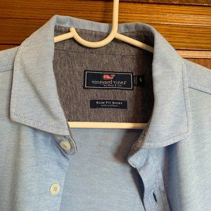 Vineyard Vines Blue Slim Fit Shirt Size Small, 100% Cotton